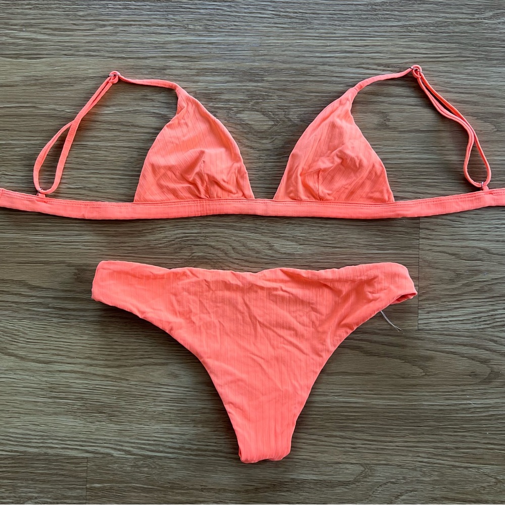 Maaji Orangesicle Reversible Triangle Bikini Top … - image 3